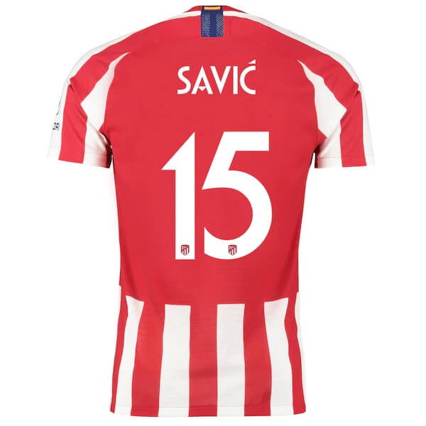 Thailand Trikot Atletico Madrid NO.15 Savic 2019-20 Rote Fussballtrikots Günstig